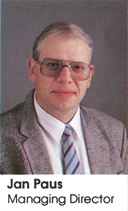 Picture of Managing Director, Jan Paus, around 1982